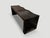 Andrianna Shamaris Triple Burnt Teak Wood Wave Bench For Sale - Image 4 of 5