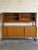 Beautiful Mid Century Modern Danish teak hutch / credenza, crafted in the 1960s with clean lines and refined Scandinavian...