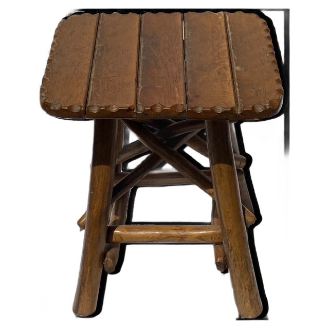 Brutalist Wabi Sabi Organic Tree Stool, 1970s For Sale