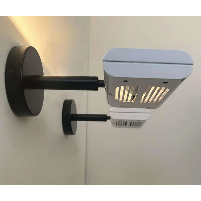 White Aton Wall Lights by Gismondi for Artemide, Italy, 1982, Set of 2 For Sale - Image 8 of 12