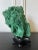 Contemporary Natural Malachite Scholar Stone on Display Stand For Sale - Image 3 of 12
