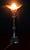 Metal Victorian Bronze Table Lamp with Pink Empire Glass Shade, 1890 For Sale - Image 7 of 18