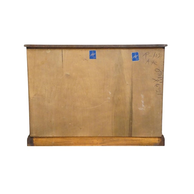 Brown High End Vintage Solid Cherry Italian Neoclassical 40" Accent Console Cabinet For Sale - Image 8 of 9