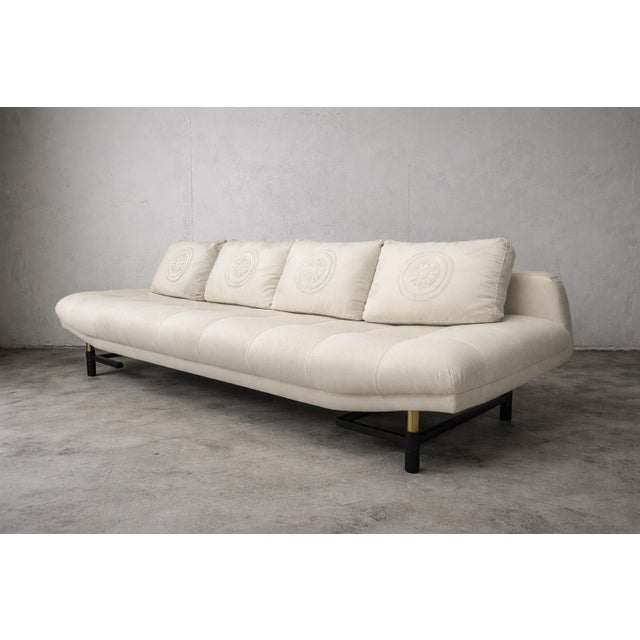 Baker Furniture Company Mid Century Gondola Sofa by Baker For Sale - Image 4 of 8