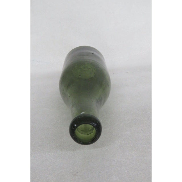 Olive Green Glass Bottle For Sale - Image 4 of 6