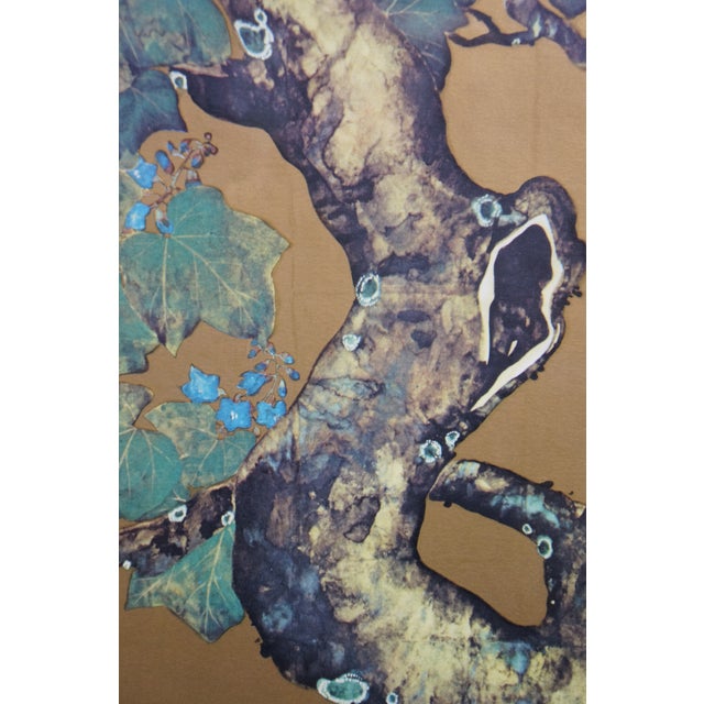 Japanese Paulownias & Chrysanthemums Lithograph After Sakai Hoitsu 31" For Sale - Image 10 of 13