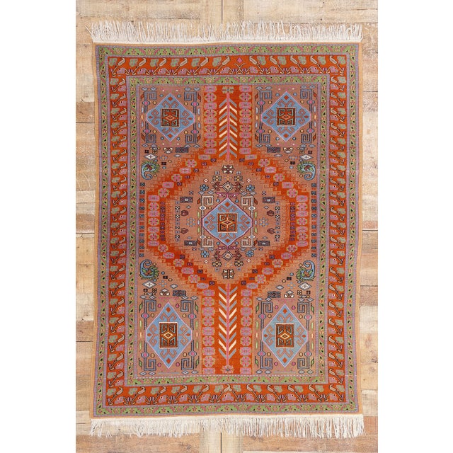 Vintage Pakistani Bokhara Rug - 04'03 X 06'00 For Sale - Image 9 of 9