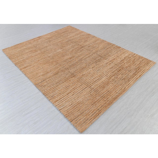 Premium Braided Hand Woven Jute Wool Rug 4x6 Ft. For Sale - Image 11 of 13