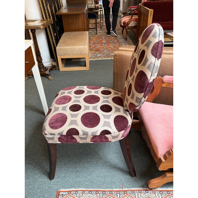 Mitchell Gold Mitchell Gold Geometric Side Dining Chair For Sale - Image 4 of 12