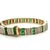 1980s 1980s 14k Yellow Gold Emerald & Diamond Bracelet For Sale - Image 5 of 10