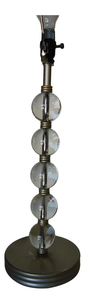 Stacked Crystal Five Ball Table Lamp