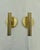 Metal Mid-Century Modern Danish Brass Wall Lamps by Mejlstrøm for MS Belysning, 1960s, Set of 2 For Sale - Image 7 of 7