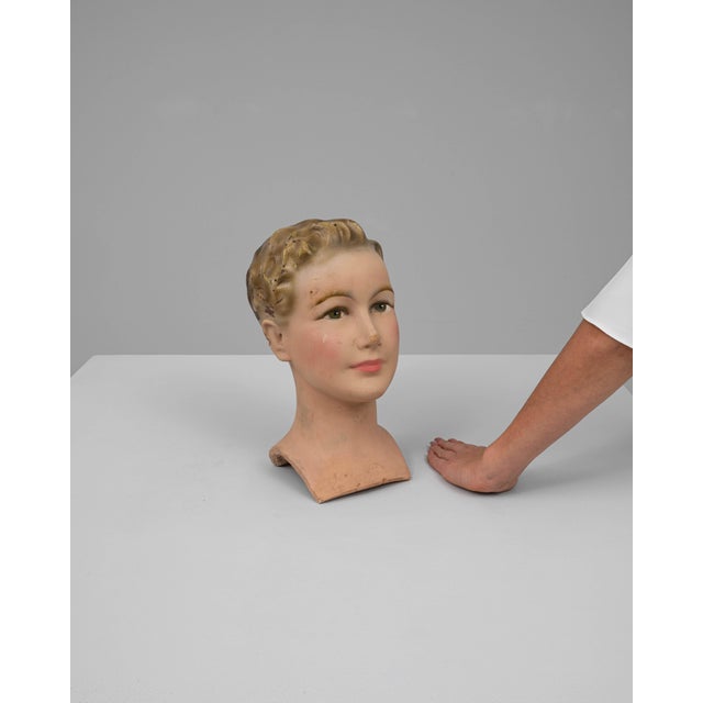 French Provincial 1920s French Plaster Bust For Sale - Image 3 of 18