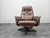 Vintage Swivel Chair in Leather and Wood from Göte Möbler, Sweden, 1960s For Sale - Image 11 of 15