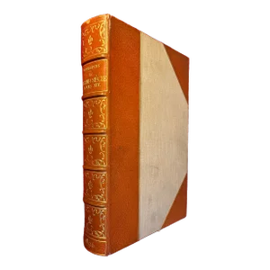 Large Antique 19th Century Fine Leather Binding - French Book Titled "Le Grand Siecle Louis XIV - Arts and Ideas" by Emile Bourgeois, Paris 1896