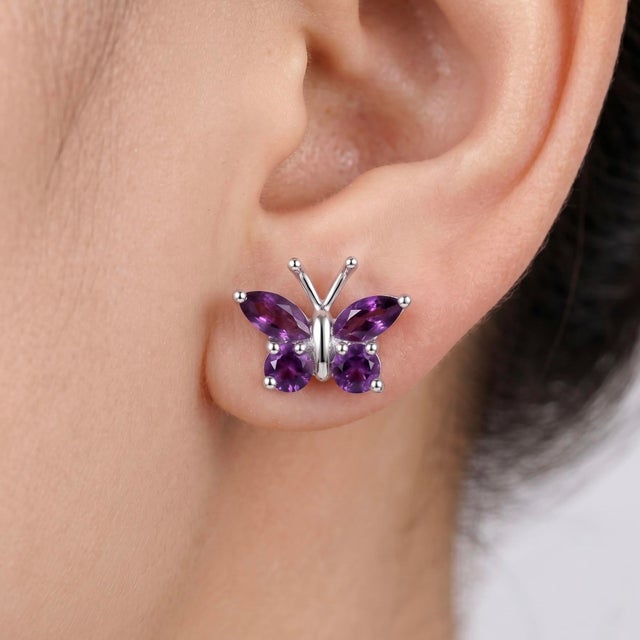 Delicate, charming, and full of elegance, these beautifully crafted butterfly earrings are a symbol of transformation and...
