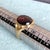 Red Late 19th Century Victorian 18k Gold Cabochon Garnet Ring, Sheffield 1882, Size 6.5 For Sale - Image 8 of 9