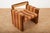 Viennese Armchair in Wooden Construction and Upholstered with Beige Red Linen Bands For Sale - Image 12 of 15