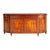 Italian Walnut Burl Serpentine Sideboard With Curved Doors For Sale