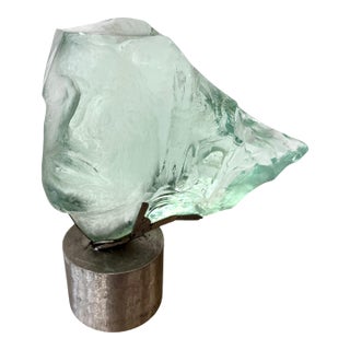 Late 20th Century Suzanne Regan Pascal Slag Glass Sculpture For Sale
