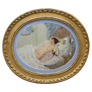 Painting of Naked Girl by K. Somov, 1897 For Sale