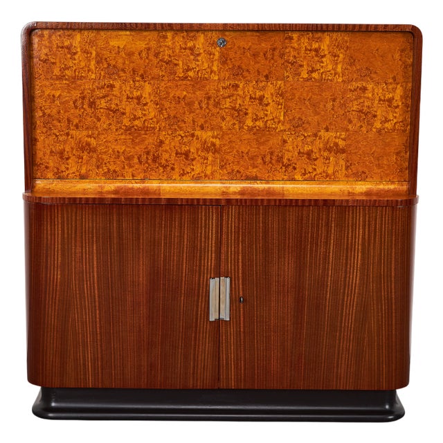 Art Deco Secretaire by Jindrich Halabala for Up Závody, 1930s For Sale