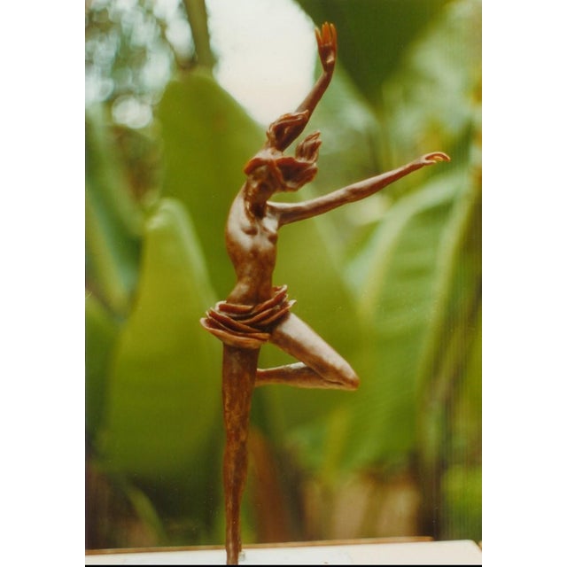 Late 20th Century Bronze Sculpture of Dancer "Ariel" For Sale - Image 9 of 12