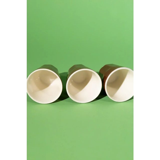 Brown Vintage Set of 3 Espresso Cups For Sale - Image 8 of 10