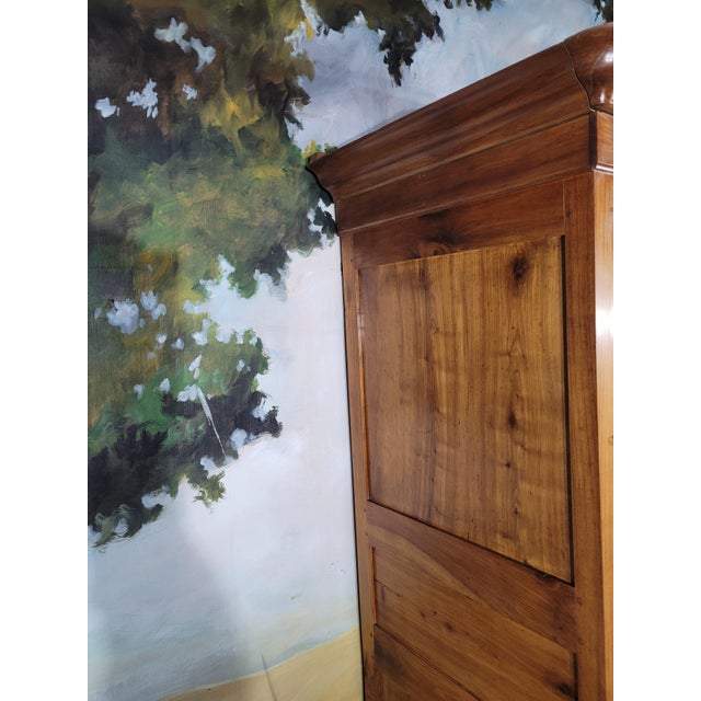 Wood Louis Philippe Wardrobe in Cherry For Sale - Image 7 of 13
