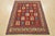 Cabin Gabbeh Rug 5′ X 6’4” Red Wool Vintage Tribal Hand-Knotted Oriental Carpet For Sale - Image 3 of 14