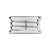 Bulgari "B.zero1" Four Band Ring in 18k White Gold, Size 7, Retail $3,550