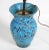 Stunning handmade French Country turquoise glazed Ceramic Table Lamp from Vallauris (village on the French Riviera where...