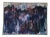 Large Signed Abstract Expressionist Painting by Schaeffer in Custom Silver Frame For Sale
