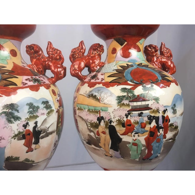 Late 19th Century Late 19th Century Chinoiserie Chinese Vases - a Pair For Sale - Image 5 of 12