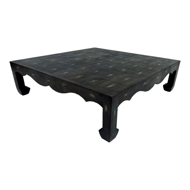 Shagreen Cocktail/Coffee Table After Jean-Michel Frank. For Sale