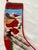 Vintage Skiing Santa Claus 100% Wool Needlepoint Christmas Stocking 1991 Peking Handicraft Excellent Condition For Sale - Image 10 of 13