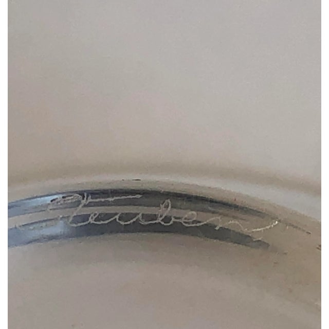 Mid 20th Century Steuben Crystal Pinch Bowl/Vase For Sale - Image 5 of 6