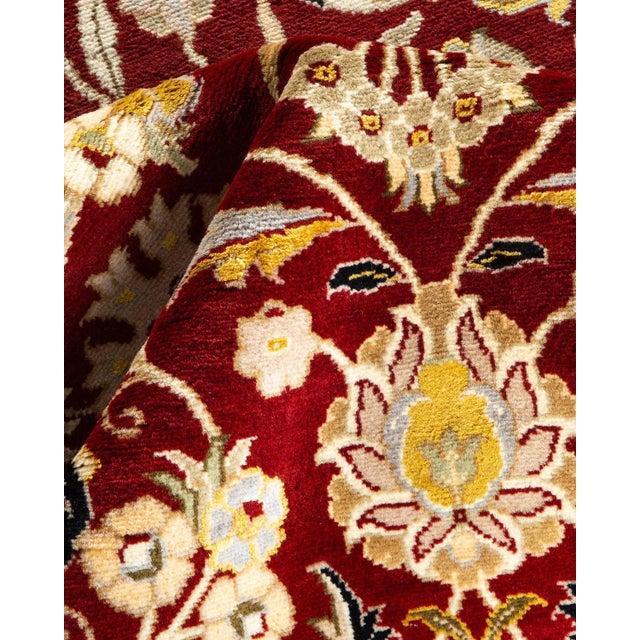 Textile Mogul, One-of-a-Kind Hand-Knotted Area Rug in Red, 3' 1" x 5' 1" For Sale - Image 7 of 8