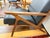 Mid Century Style Pair of Chairs and Ottoman 3 PCS For Sale - Image 4 of 8
