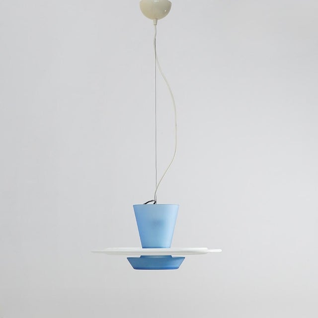 Zefiro Pendant Light by Giuseppe Ramella for Arteluce, 1980s For Sale - Image 4 of 13