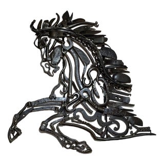 Metal Horse Artwork by Libecq, 2010s For Sale