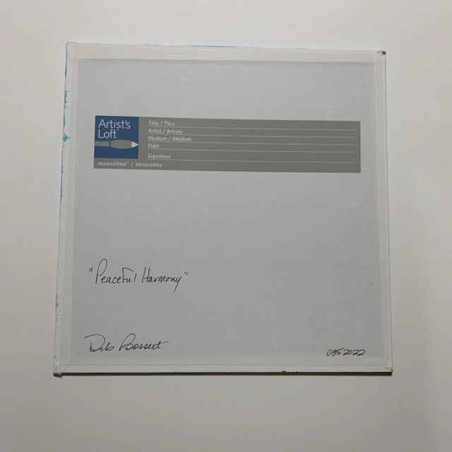 Textile "Peaceful Harmony" Contemporary Original Impressionist Style Painting by Deb Bossert For Sale - Image 7 of 7