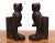 Black Vintage Wood Owl Bookends, Spain, 1960s, Set of 2 For Sale - Image 8 of 10