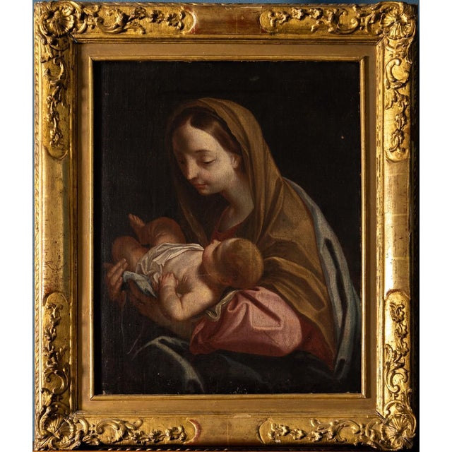 Textile After Carlo Maratta, Untitled, Late 17th Century, Oil on Canvas, Framed For Sale - Image 7 of 7