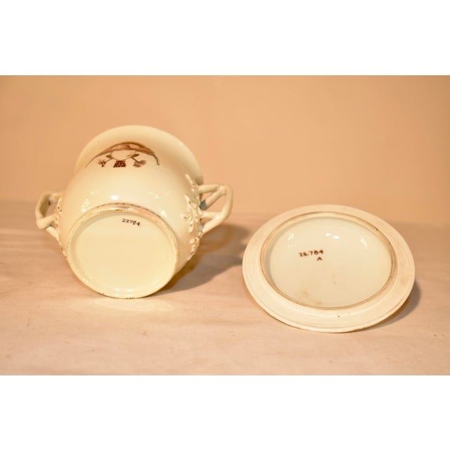 Cream 19th Century Creamware Lidded Bouillon Cup For Sale - Image 8 of 9