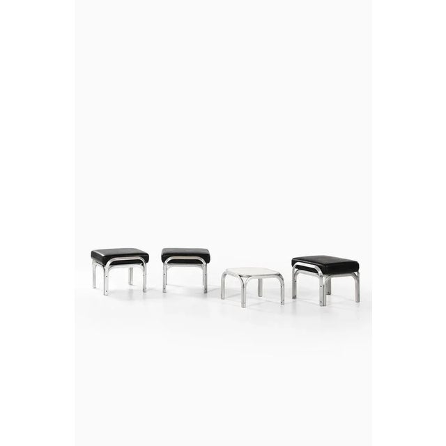 1960s Seating Group by Jørn Utzon attributed to Fritz Hansen, 1960s, Set of 4 For Sale - Image 5 of 10