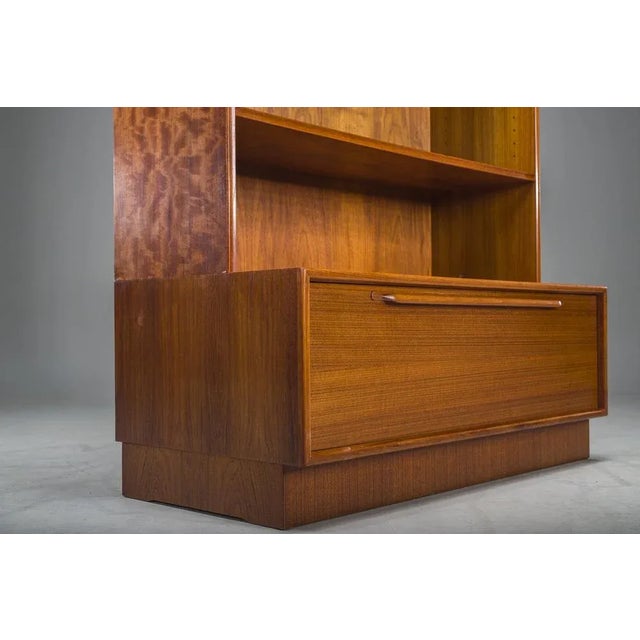 Wood Large Vintage Bookcase in Teak by Heinrich Riestenpatt, 1960s For Sale - Image 7 of 13