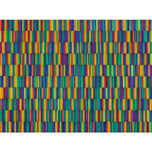 Steven Jay Redman American 1963 - Rainbow Spectrum Airbrush on poster board Pencil signed on the lower right 22.25 x 30.2...