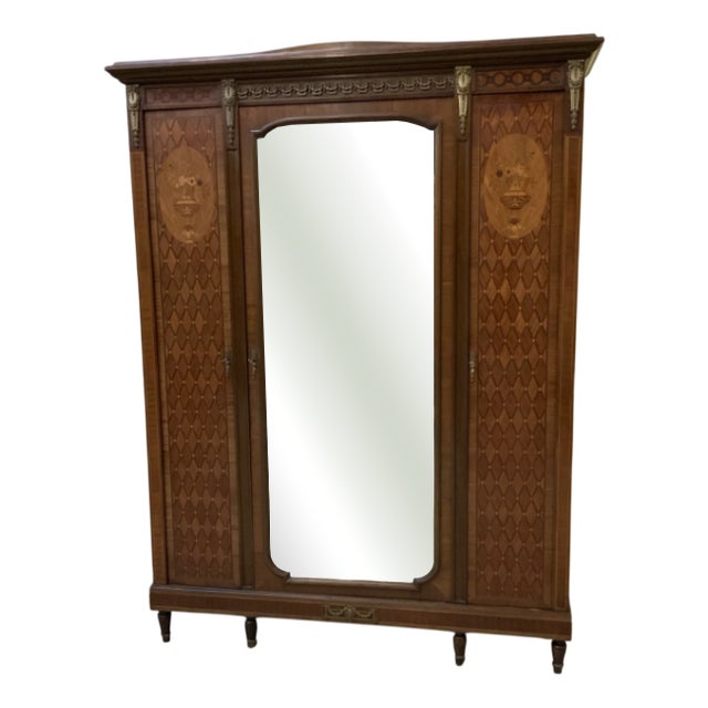 Antique Art Nouveau Linen or Crockery Cupboard, 1910 For Sale