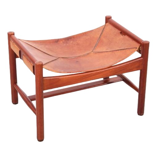 Mid-Century Scandinavian Modern Ottoman attributed to Kurt Olsen, 1960s For Sale